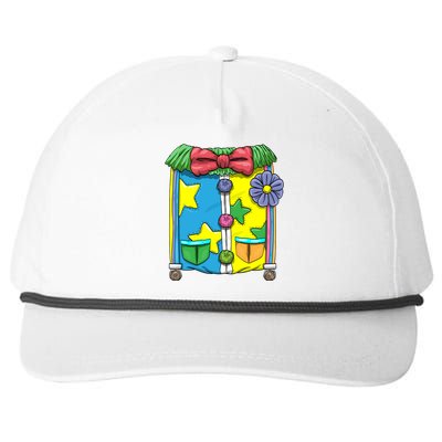 Funny Clown Halloween Costume Suit Snapback Five-Panel Rope Hat