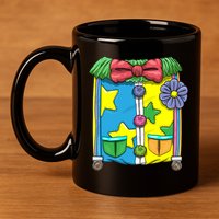 Funny Clown Halloween Costume Suit 11oz C Handle Ceramic Mug