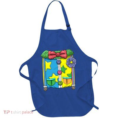 Funny Clown Halloween Costume Suit Full-Length Apron With Pockets