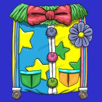 Funny Clown Halloween Costume Suit Button
