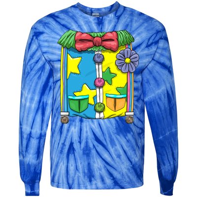 Funny Clown Halloween Costume Suit Tie-Dye Long Sleeve Shirt