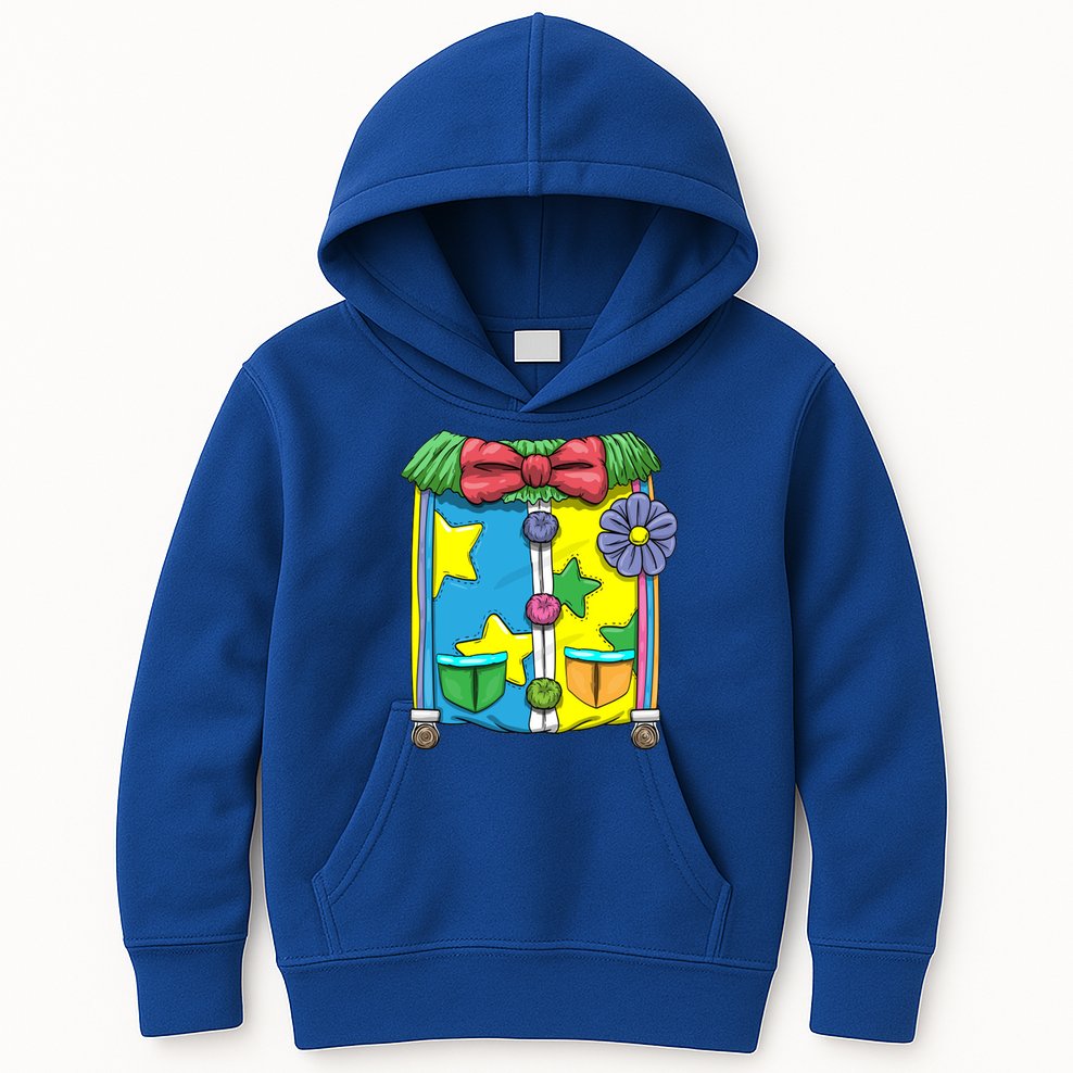 Funny Clown Halloween Costume Suit Kids Hoodie