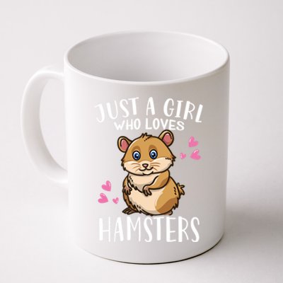 Funny Cute Hamster Lover Just A Girl Who Loves Hamsters Cool Gift Coffee Mug