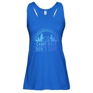 Funny Camp Hair Dont Care For Summer Camping Trips Gift Ladies Essential Flowy Tank