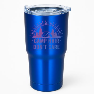 Funny Camp Hair Dont Care For Summer Camping Trips Gift Tumbler