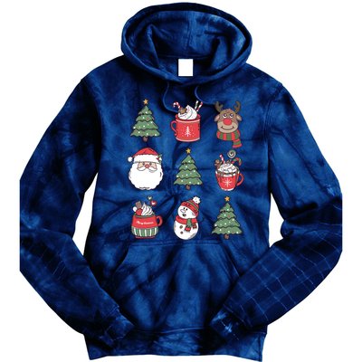 Festive Christmas Holiday Lover Tie Dye Hoodie