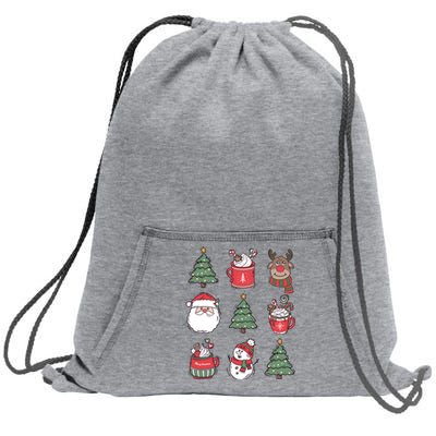 Festive Christmas Holiday Lover Sweatshirt Cinch Pack Bag