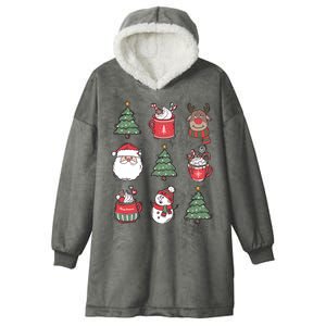 Festive Christmas Holiday Lover Hooded Wearable Blanket