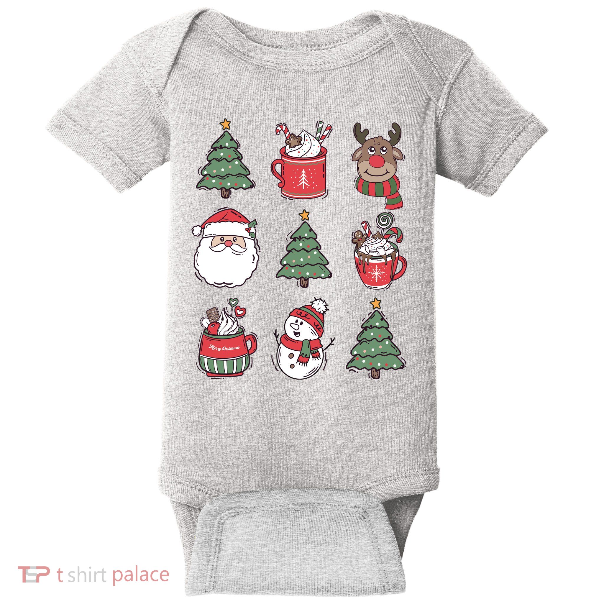 Festive Christmas Holiday Lover Baby Bodysuit