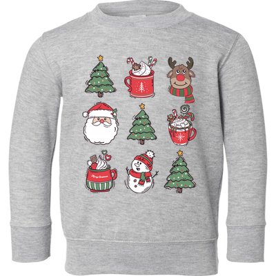 Festive Christmas Holiday Lover Toddler Sweatshirt
