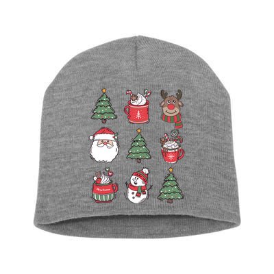 Festive Christmas Holiday Lover Short Acrylic Beanie
