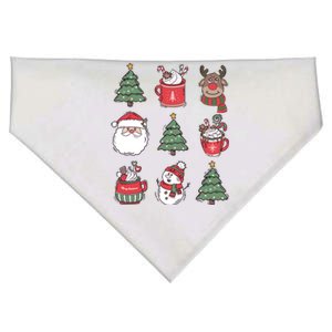 Festive Christmas Holiday Lover USA-Made Doggie Bandana