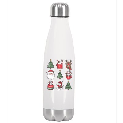 Festive Christmas Holiday Lover Stainless Steel Insulated Water Bottle