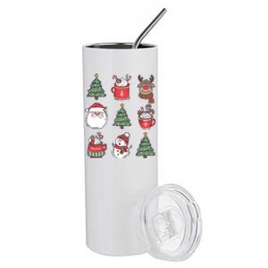 Festive Christmas Holiday Lover Stainless Steel Tumbler