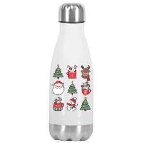 Festive Christmas Holiday Lover Stainless Steel Insulated Water Bottle