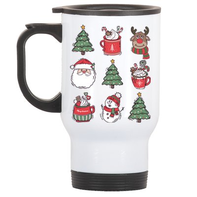 Festive Christmas Holiday Lover Stainless Steel Travel Mug