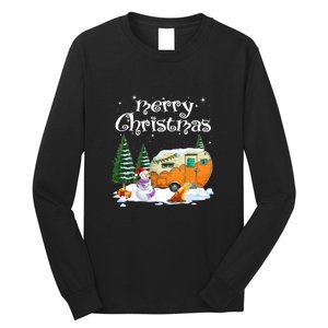 Funny Camping Happy Camper Christmas Love Camping Cute Gift Long Sleeve Shirt