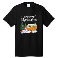 Funny Camping Happy Camper Christmas Love Camping Cute Gift Tall T-Shirt