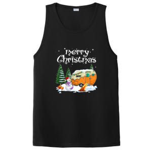 Funny Camping Happy Camper Christmas Love Camping Cute Gift PosiCharge Competitor Tank