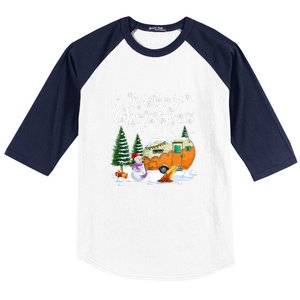 Funny Camping Happy Camper Christmas Love Camping Cute Gift Baseball Sleeve Shirt