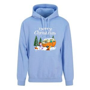 Funny Camping Happy Camper Christmas Love Camping Cute Gift Unisex Surf Hoodie