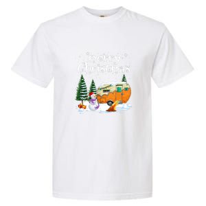 Funny Camping Happy Camper Christmas Love Camping Cute Gift Garment-Dyed Heavyweight T-Shirt