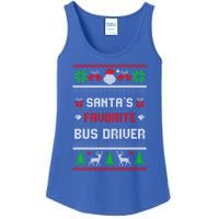 Funny Christmas Holiday Festive SantaS Favorite Bus Driver Gift Ladies Essential Tank