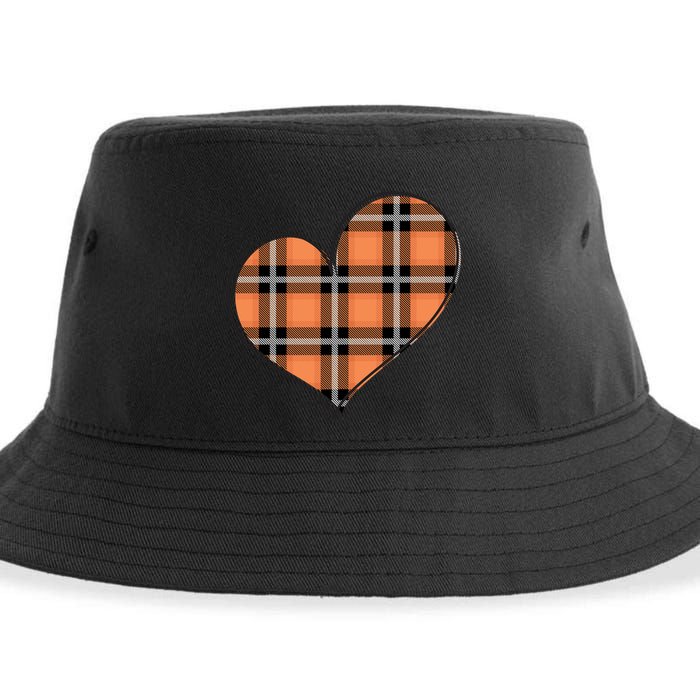 Fall Cute Heart Sustainable Bucket Hat