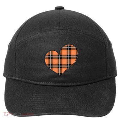 Fall Cute Heart 7-Panel Snapback Hat