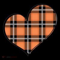 Fall Cute Heart Drawstring Bag