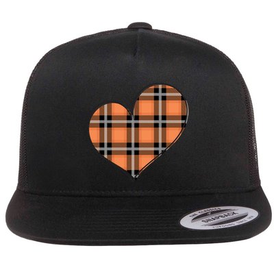 Fall Cute Heart Flatbill Hat