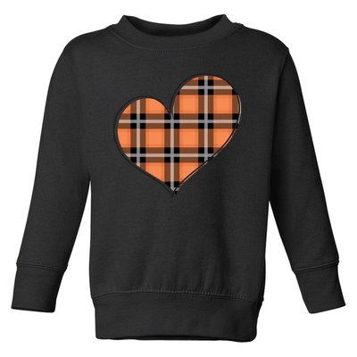 Fall Cute Heart Toddler Sweatshirt