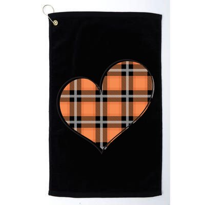 Fall Cute Heart Golf Towel