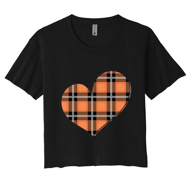 Fall Cute Heart Crop Top