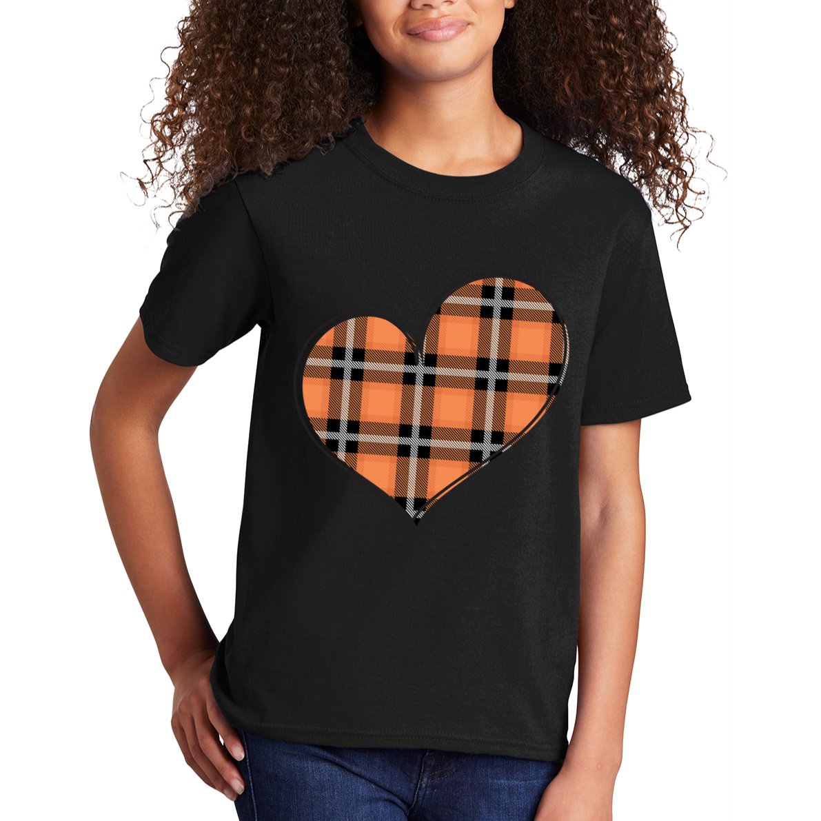 Fall Cute Heart Kids T-Shirt