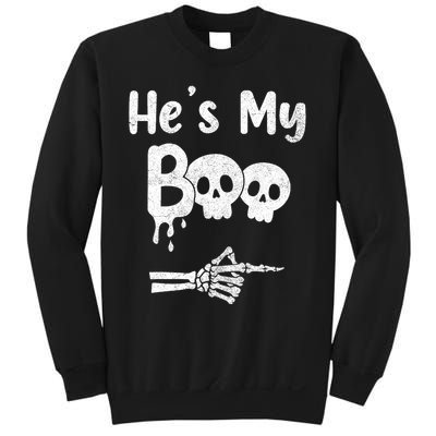 Funny Couples Halloween Matching Costumes HeS My Boo Sweatshirt