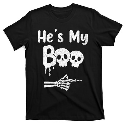 Funny Couples Halloween Matching Costumes HeS My Boo T-Shirt