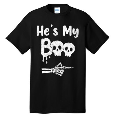 Funny Couples Halloween Matching Costumes HeS My Boo Tall T-Shirt