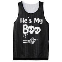 Funny Couples Halloween Matching Costumes HeS My Boo Mesh Reversible Basketball Jersey Tank