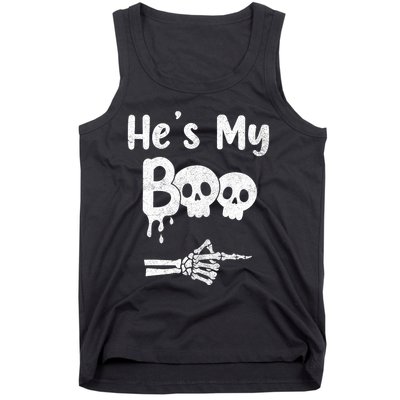 Funny Couples Halloween Matching Costumes HeS My Boo Tank Top