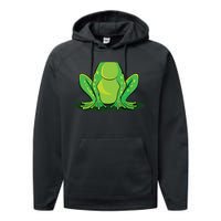 Frog Costume Halloween Green Toad Gift Performance Fleece Hoodie