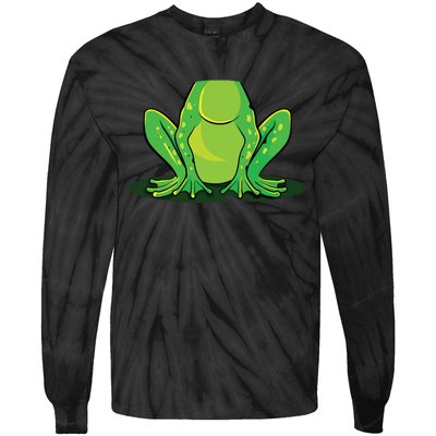 Frog Costume Halloween Green Toad Gift Tie-Dye Long Sleeve Shirt