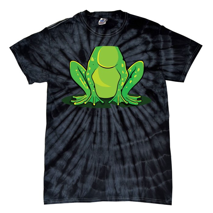 Frog Costume Halloween Green Toad Gift Tie-Dye T-Shirt