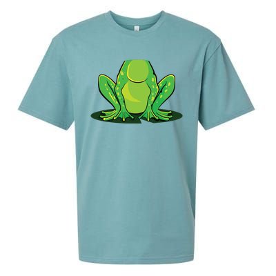 Frog Costume Halloween Green Toad Gift Sueded Cloud Jersey T-Shirt