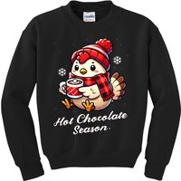 Funny Chicken Hot Choco Scarf Merry Christmas Mom Dad Kids Sweatshirt