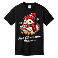 Funny Chicken Hot Choco Scarf Merry Christmas Mom Dad Kids T-Shirt