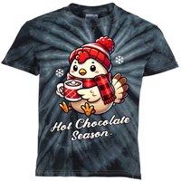 Funny Chicken Hot Choco Scarf Merry Christmas Mom Dad Kids Tie-Dye T-Shirt