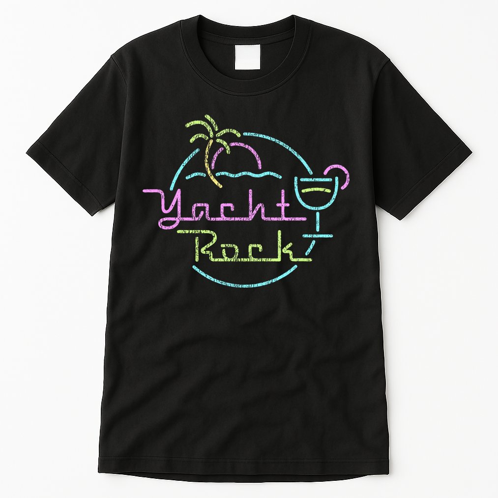 Faded Cocktail Hour Yacht Rock Tall T-Shirt