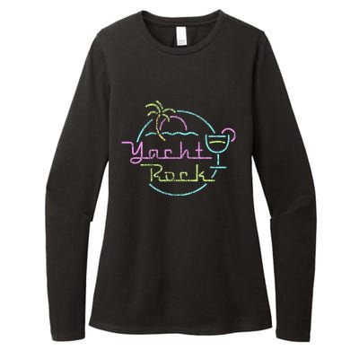 Faded Cocktail Hour Yacht Rock Womens CVC Long Sleeve Shirt