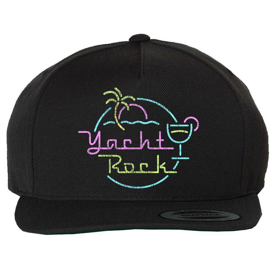 Faded Cocktail Hour Yacht Rock Wool Snapback Cap